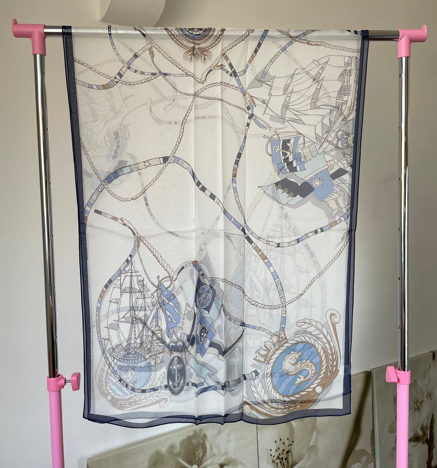 100% Pure Silk Multicolour long Silk Scarf / Headscarf-The Sealing