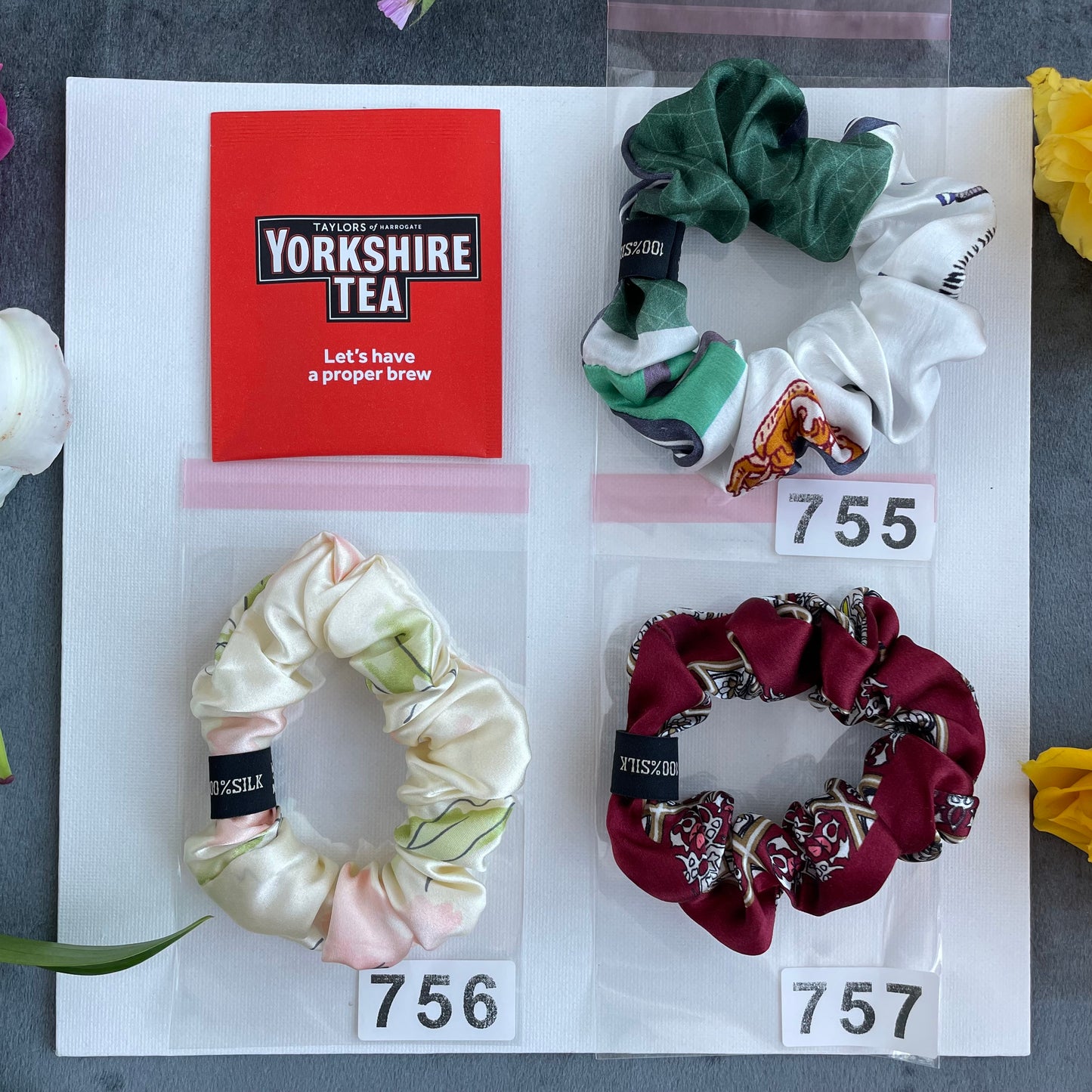 100% Pure Mulberry Silk Small Elastic Hair Scrunchie - Pure Silk Hair Scrunchie/hair Accessory-The Unique One