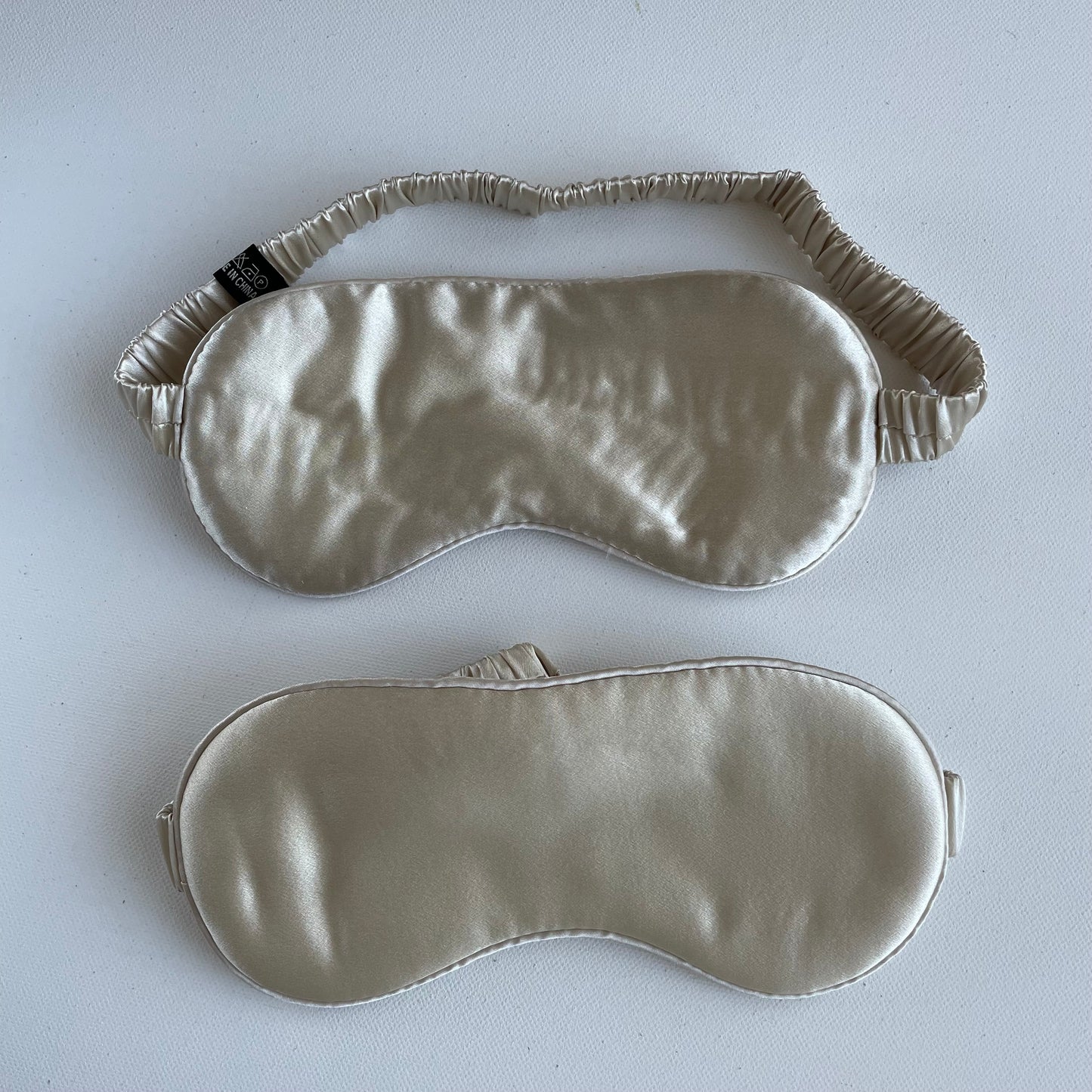 100% Mulberry Silk Ultra Soft Silk Filled Silk Eye Mask - Ideal Silk Sleep Eye Mask-The Light Champagne