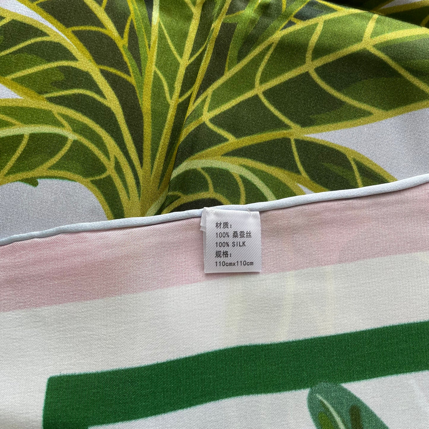 100% Pure Mulberry Silk Multicolour Handmade Large 43" Silk Scarf - The Flamingos