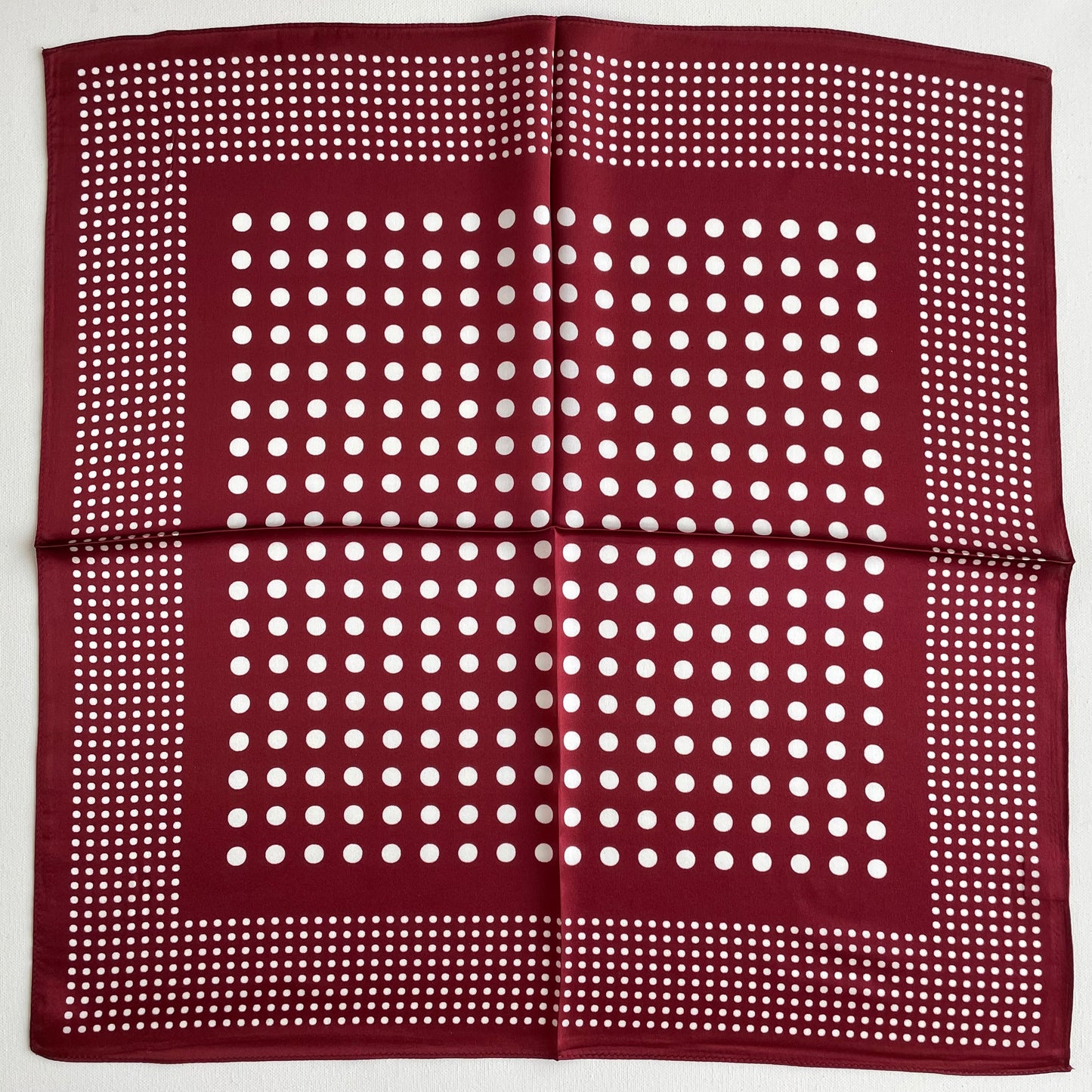 100% Pure Silk Multicolour Small Silk Scarf -The Dots