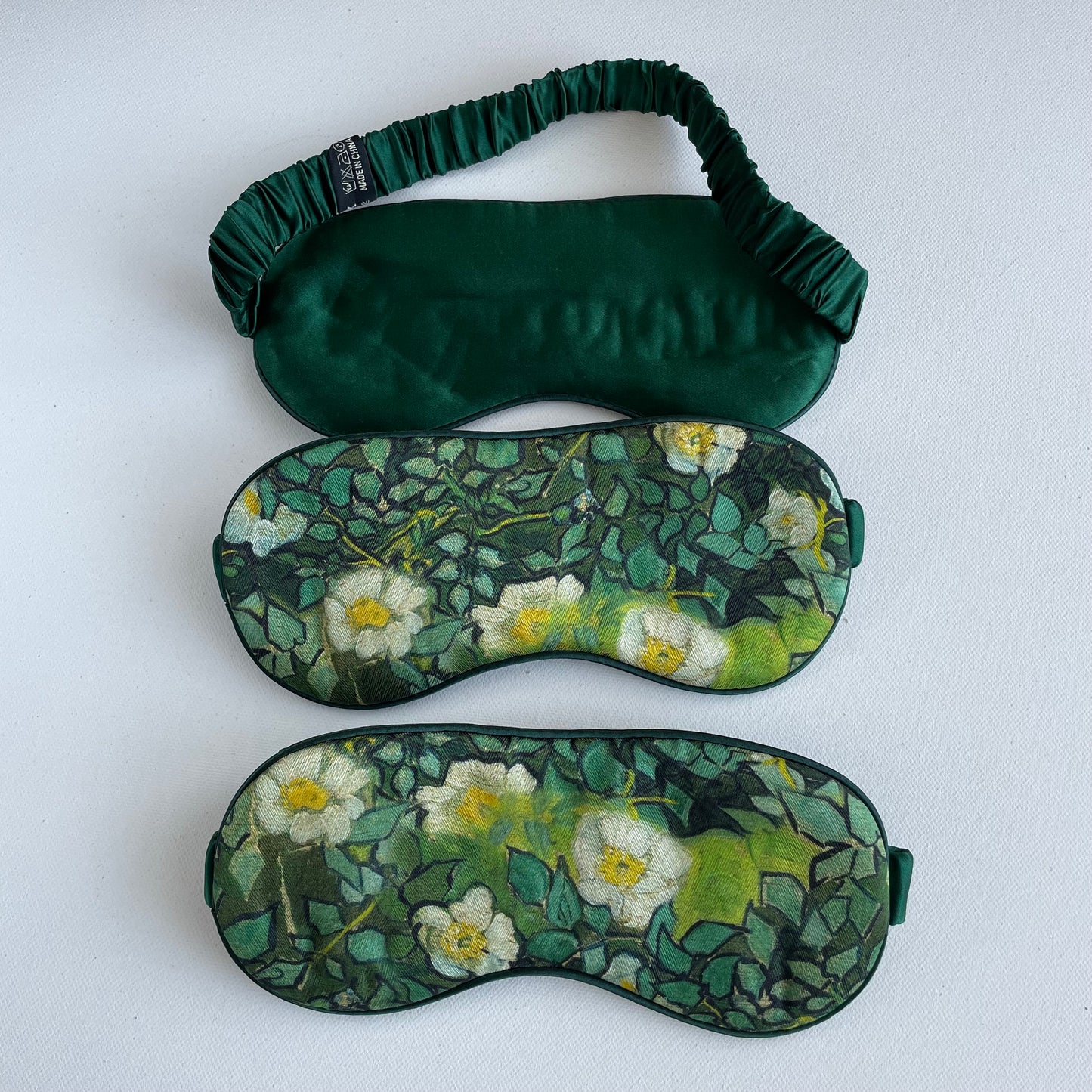 100% Mulberry Silk Ultra Soft Silk Filled Silk Eye Mask - Ideal Silk Sleep Eye Mask-The White Rose