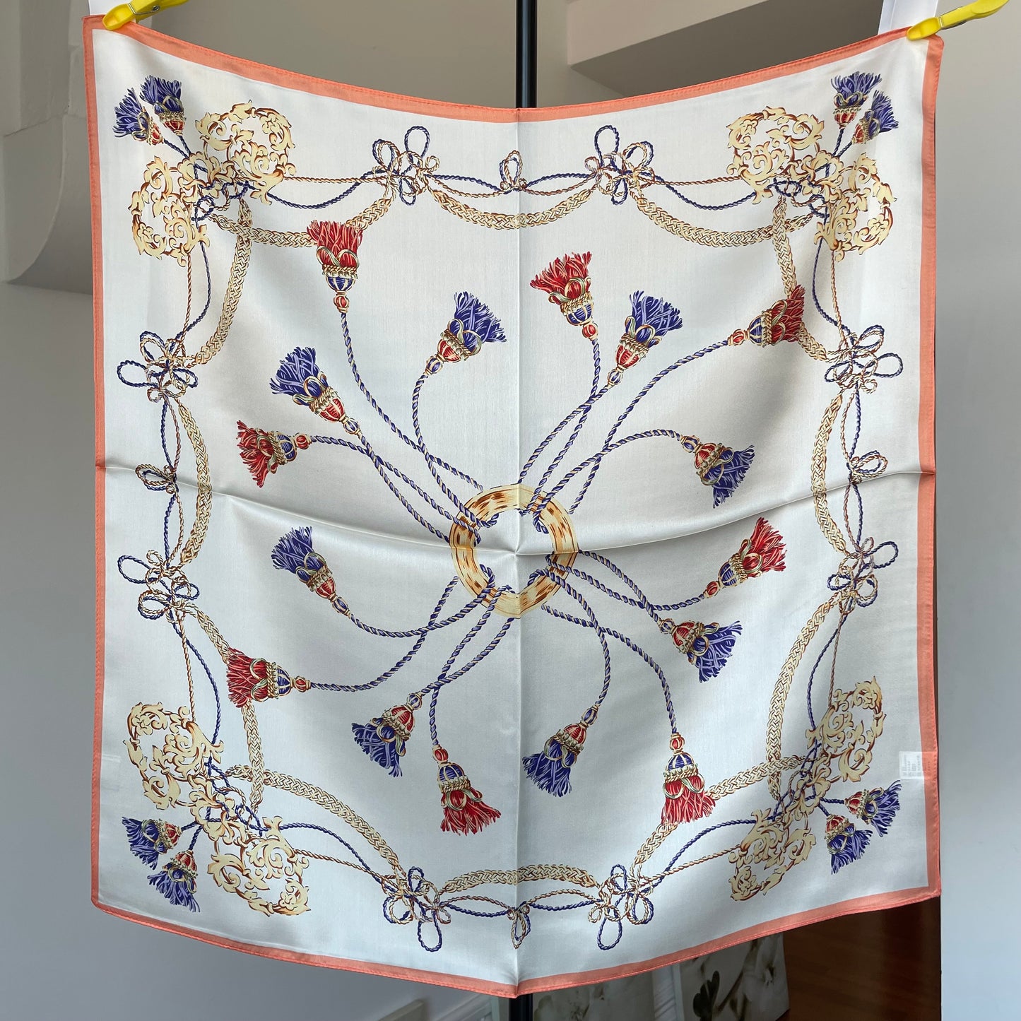 100% Pure Silk Multicolour Large Silk Scarf / Headscarf-The Lines- 26”Silk Scarf / Headscarf