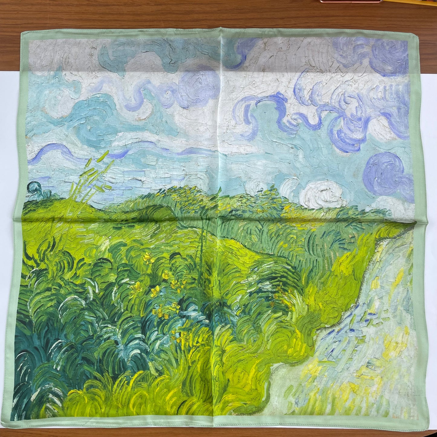 100% Pure Silk Multicolour Large Silk Scarf / Headscarf-The Spring - 26”Silk Scarf / Headscarf