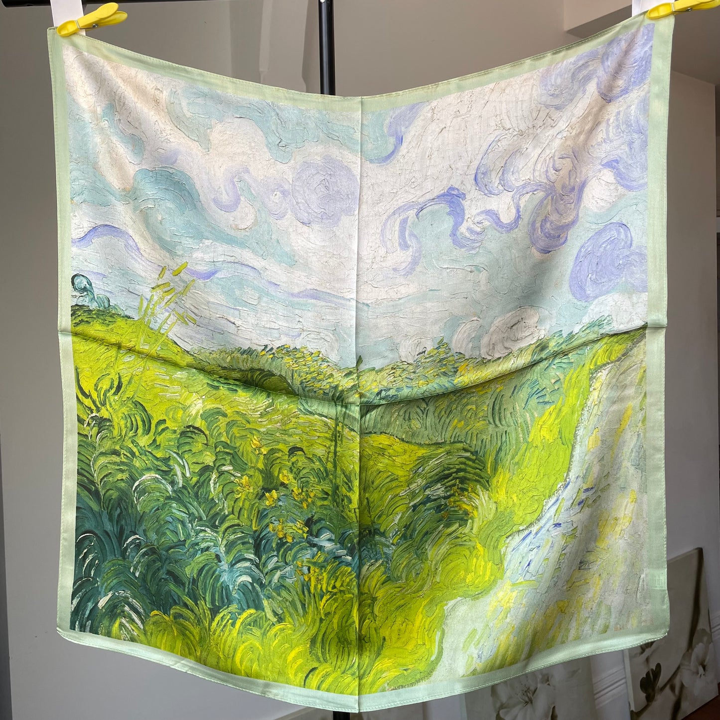 100% Pure Silk Multicolour Large Silk Scarf / Headscarf-The Spring - 26”Silk Scarf / Headscarf