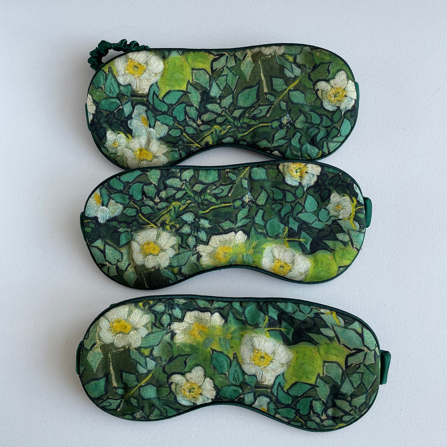 100% Mulberry Silk Ultra Soft Silk Filled Silk Eye Mask - Ideal Silk Sleep Eye Mask-The White Rose