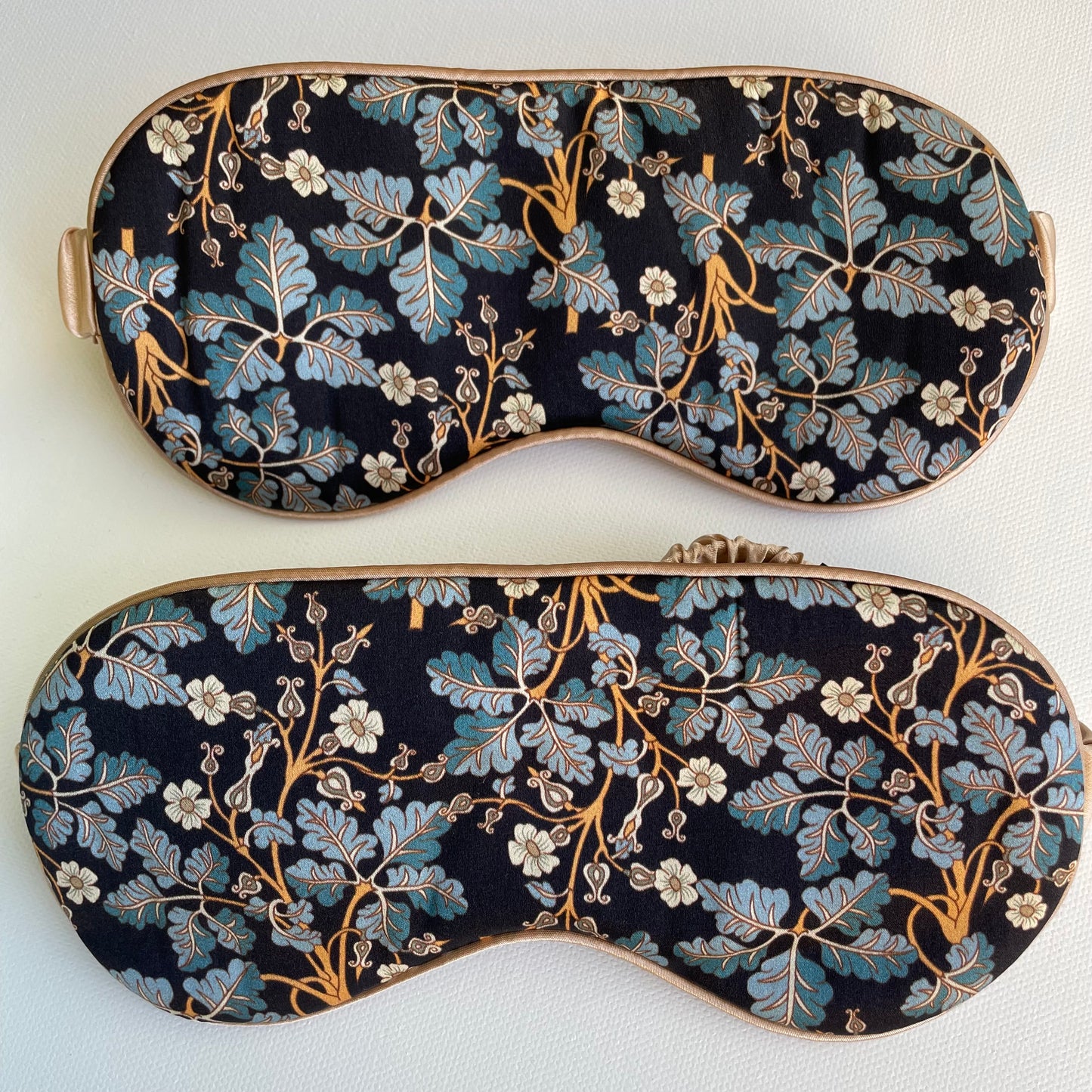 100% Mulberry Silk Ultra Soft Silk Filled Silk Eye Mask - Ideal Silk Sleep Eye Mask-The Leaves