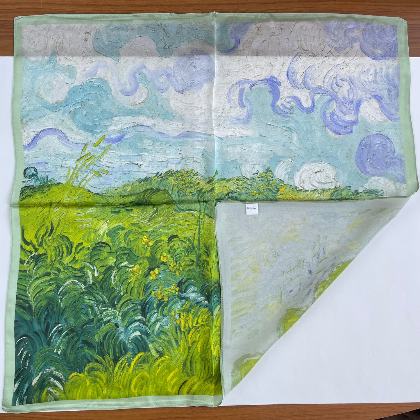 100% Pure Silk Multicolour Large Silk Scarf / Headscarf-The Spring - 26”Silk Scarf / Headscarf
