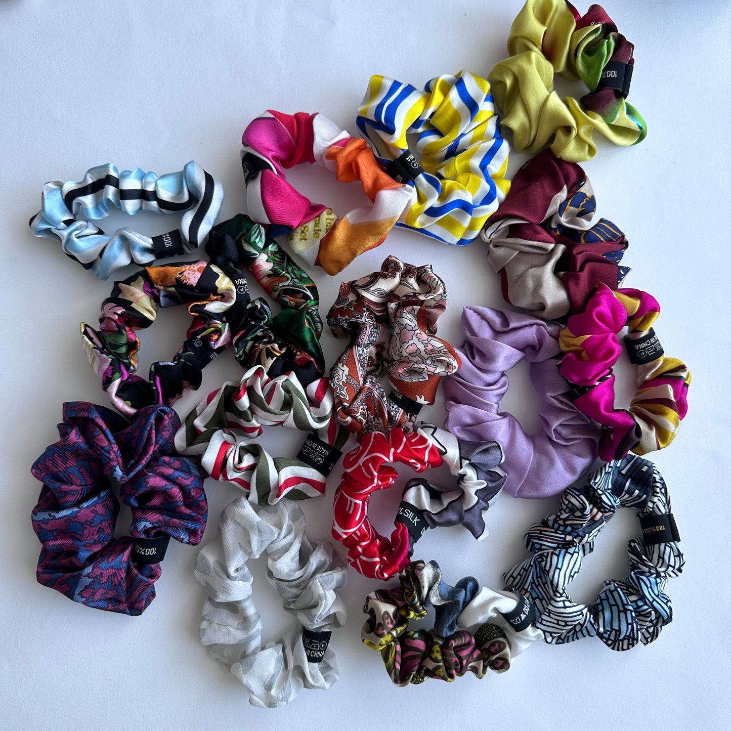 100% Pure Mulberry Silk Small Elastic Hair Scrunchie - Pure Silk Hair Scrunchie/hair Accessory-The Unique Ones