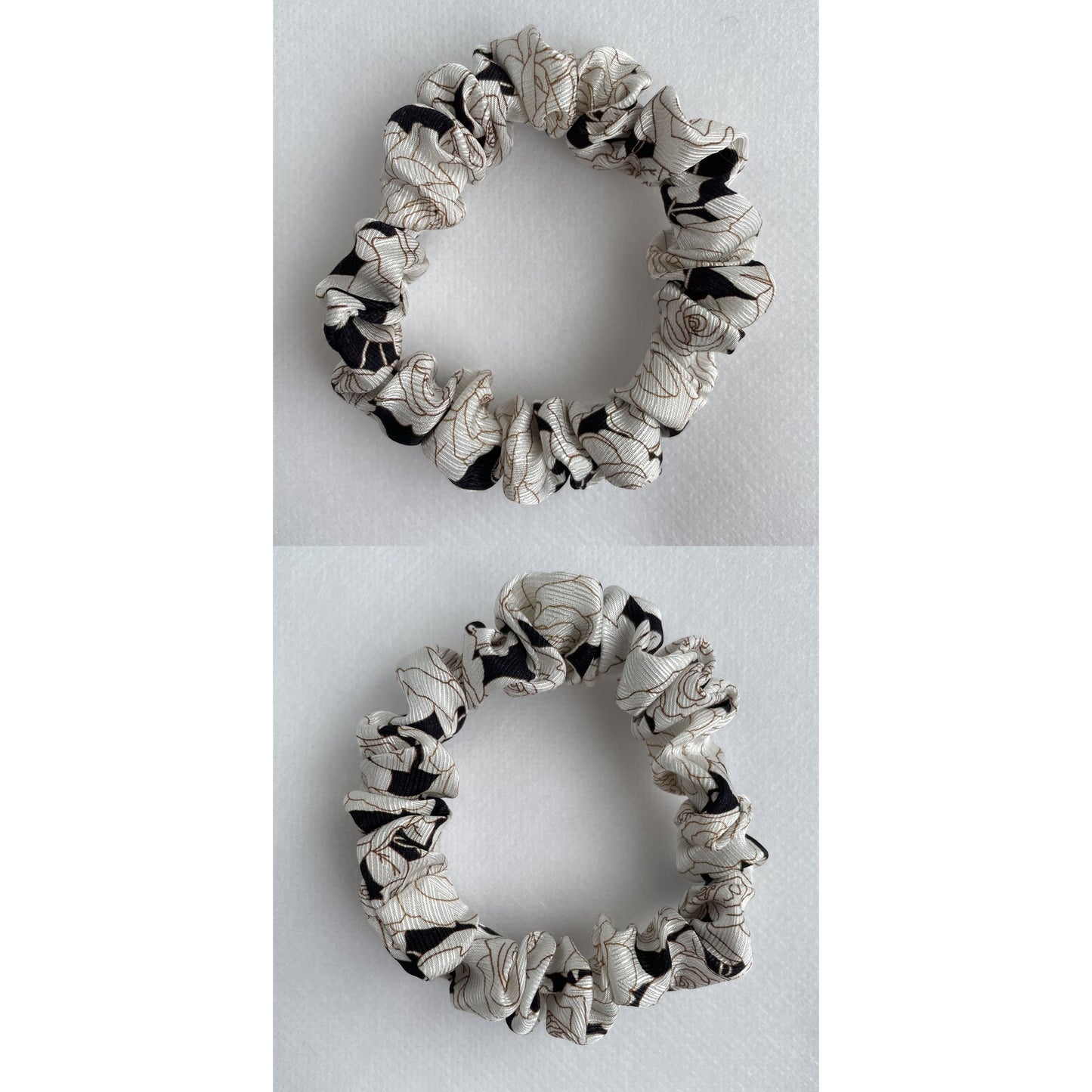 100% Pure Mulberry Silk Small Elastic Hair Scrunchie - Pure Silk Hair Scrunchie/hair Accessory-The unique Small hair Scrunchie