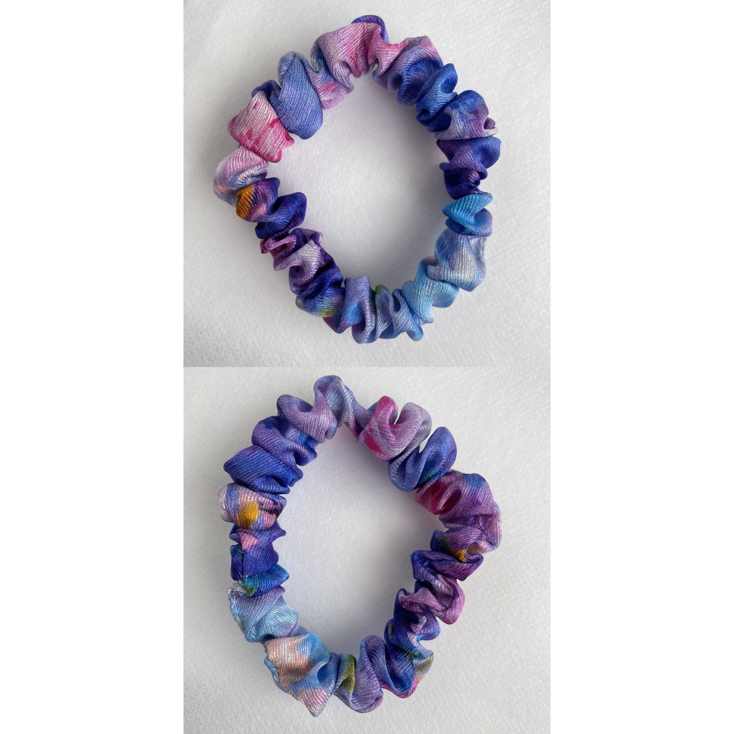 100% Pure Mulberry Silk Small Elastic Hair Scrunchie - Pure Silk Hair Scrunchie/hair Accessory-The unique Small hair Scrunchie