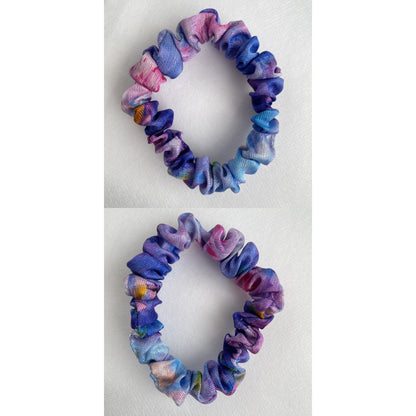 100% Pure Mulberry Silk Small Elastic Hair Scrunchie - Pure Silk Hair Scrunchie/hair Accessory-The unique Small hair Scrunchie