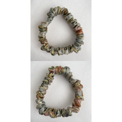 100% Pure Mulberry Silk Small Elastic Hair Scrunchie - Pure Silk Hair Scrunchie/hair Accessory-The unique Small hair Scrunchie