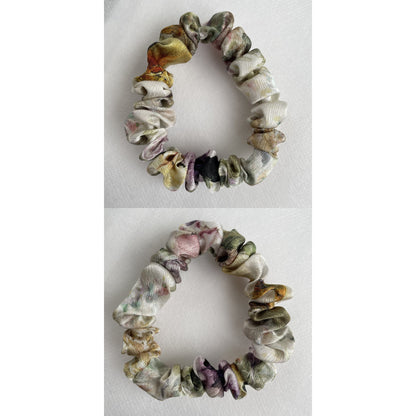 100% Pure Mulberry Silk Small Elastic Hair Scrunchie - Pure Silk Hair Scrunchie/hair Accessory-The unique Small hair Scrunchie