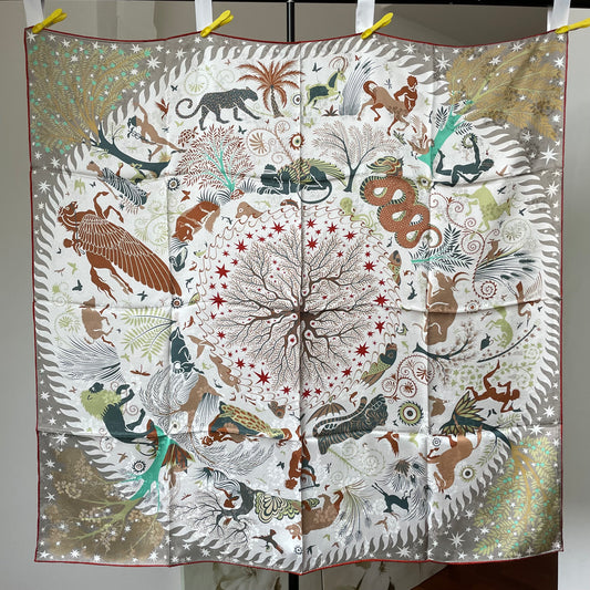 Exquisite Duo-Colour Mulberry 43” Silk Scarf: Hand-Rolled Edge, 6A Grade - The Olympias