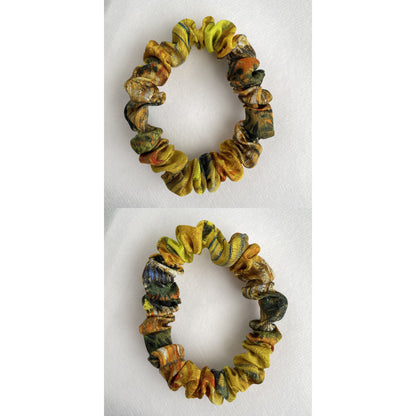 100% Pure Mulberry Silk Small Elastic Hair Scrunchie - Pure Silk Hair Scrunchie/hair Accessory-The unique Small hair Scrunchie