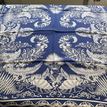 100% Pure Mulberry Silk Multicolour Handmade Large Silk Scarf 43"- The Blue