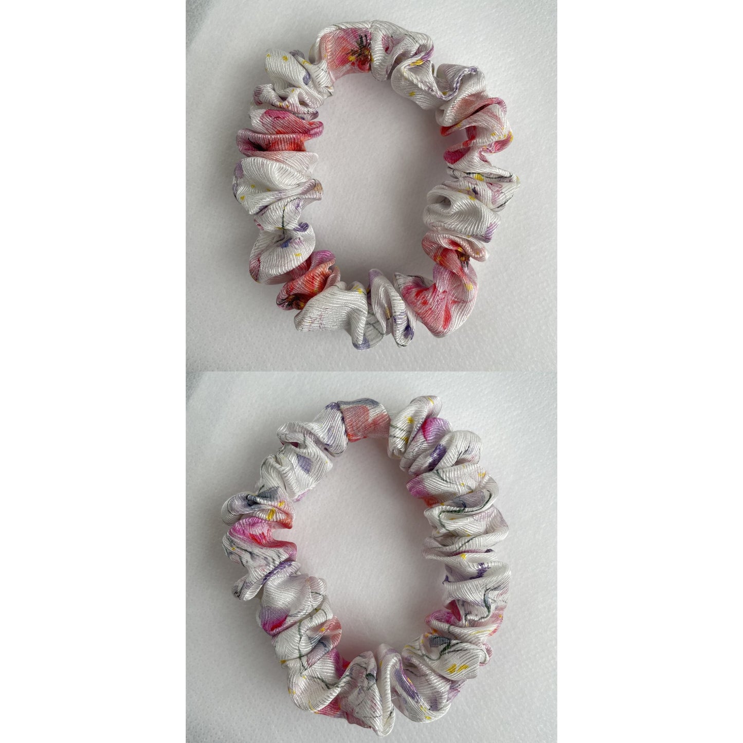 100% Pure Mulberry Silk Small Elastic Hair Scrunchie - Pure Silk Hair Scrunchie/hair Accessory-The unique Small hair Scrunchie