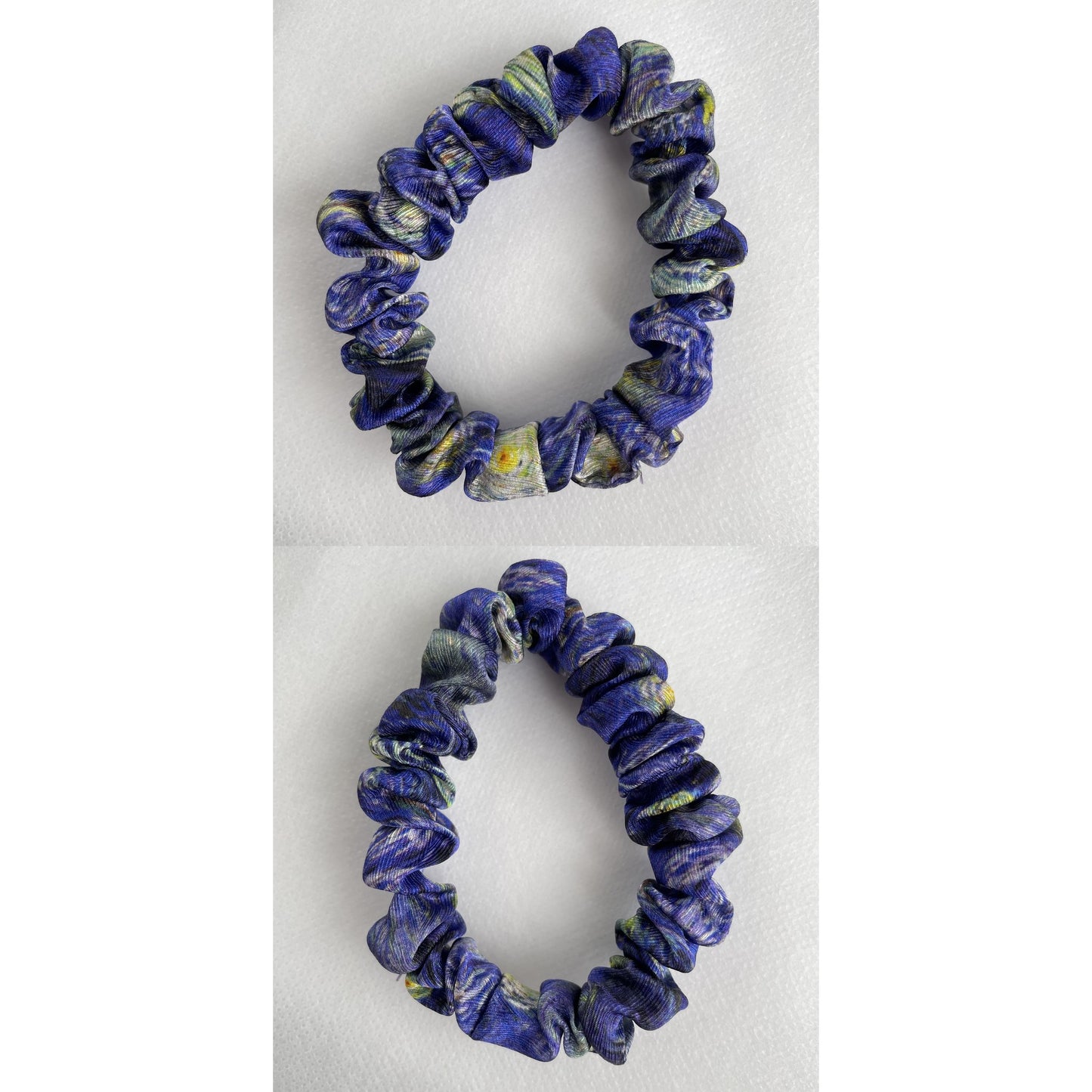 100% Pure Mulberry Silk Small Elastic Hair Scrunchie - Pure Silk Hair Scrunchie/hair Accessory-The unique Small hair Scrunchie