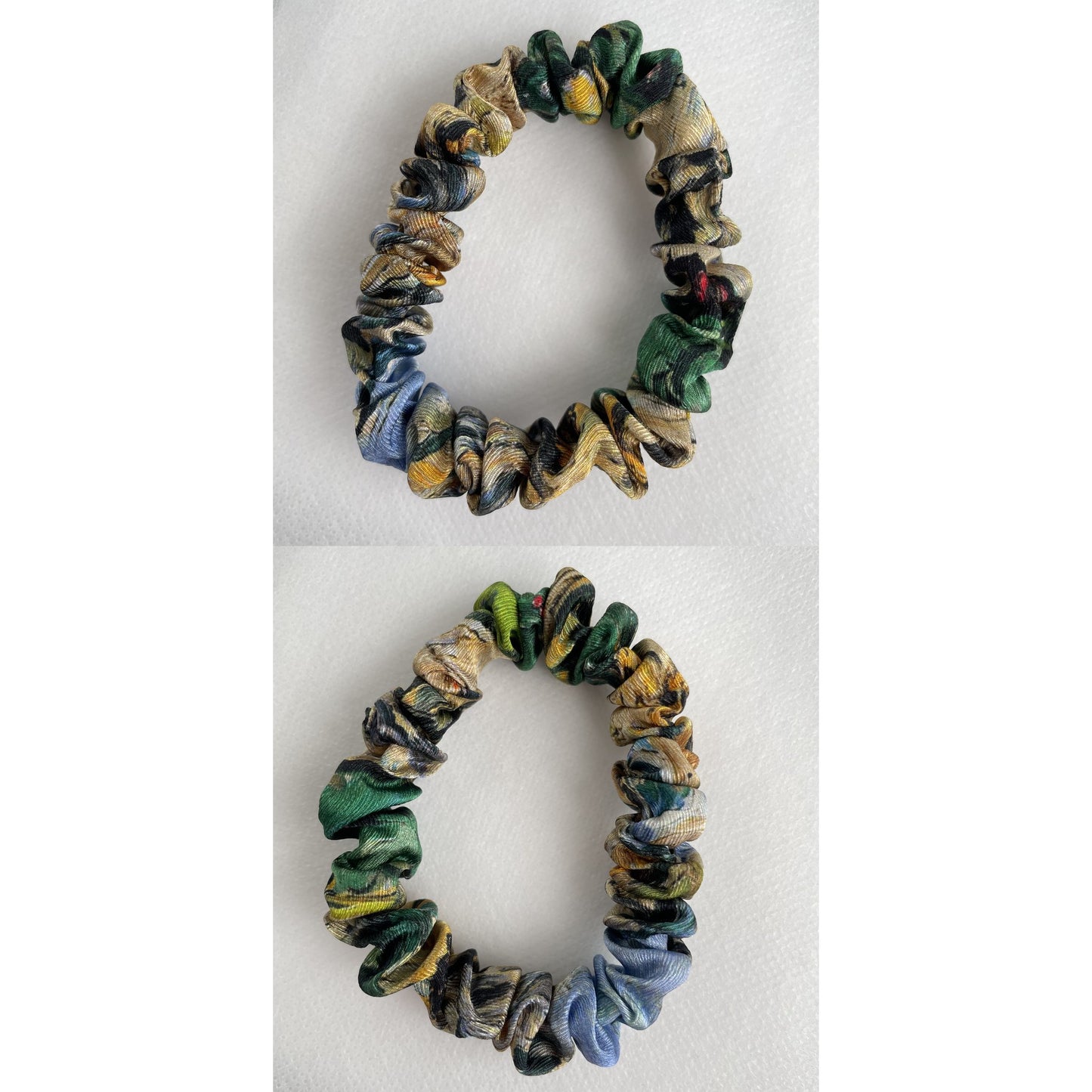100% Pure Mulberry Silk Small Elastic Hair Scrunchie - Pure Silk Hair Scrunchie/hair Accessory-The unique Small hair Scrunchie