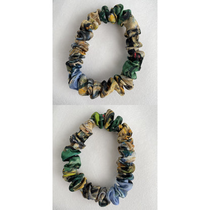 100% Pure Mulberry Silk Small Elastic Hair Scrunchie - Pure Silk Hair Scrunchie/hair Accessory-The unique Small hair Scrunchie