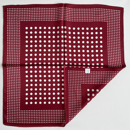 100% Pure Silk Multicolour Small Silk Scarf -The Dots