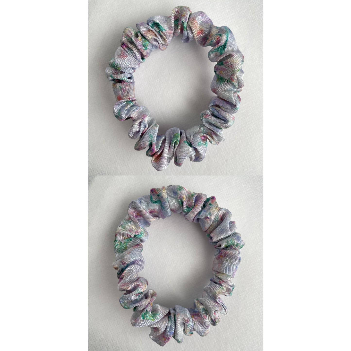 100% Pure Mulberry Silk Small Elastic Hair Scrunchie - Pure Silk Hair Scrunchie/hair Accessory-The unique Small hair Scrunchie
