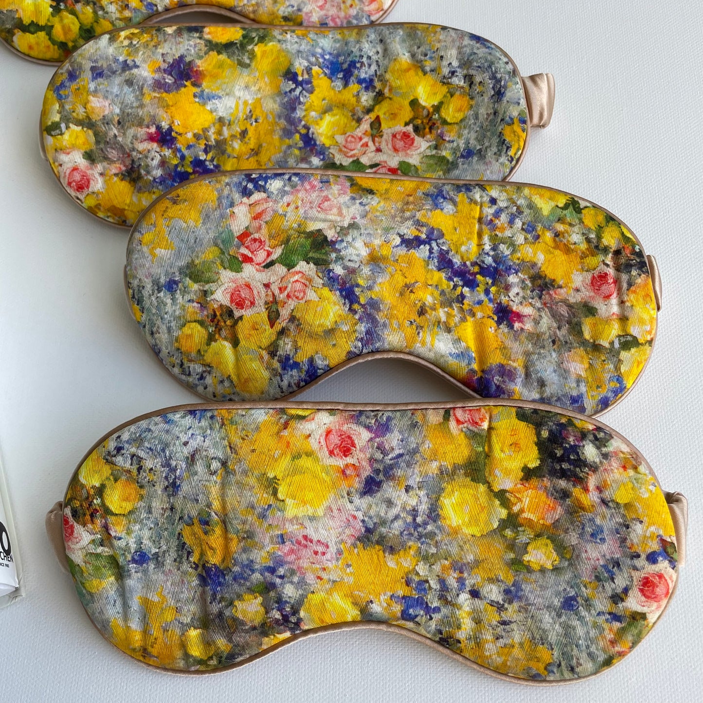 100% Mulberry Silk Ultra Soft Silk Filled Silk Eye Mask - Ideal Silk Sleep Eye Mask-The Yellow Rose