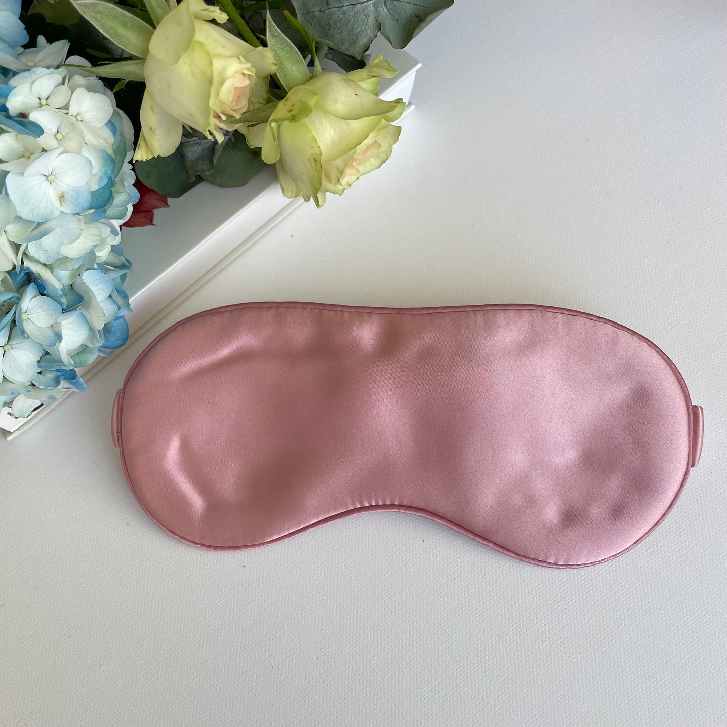 100% Mulberry Silk Ultra Soft Silk Filled Silk Eye Mask - Ideal Silk Sleep Eye Mask-The Pink