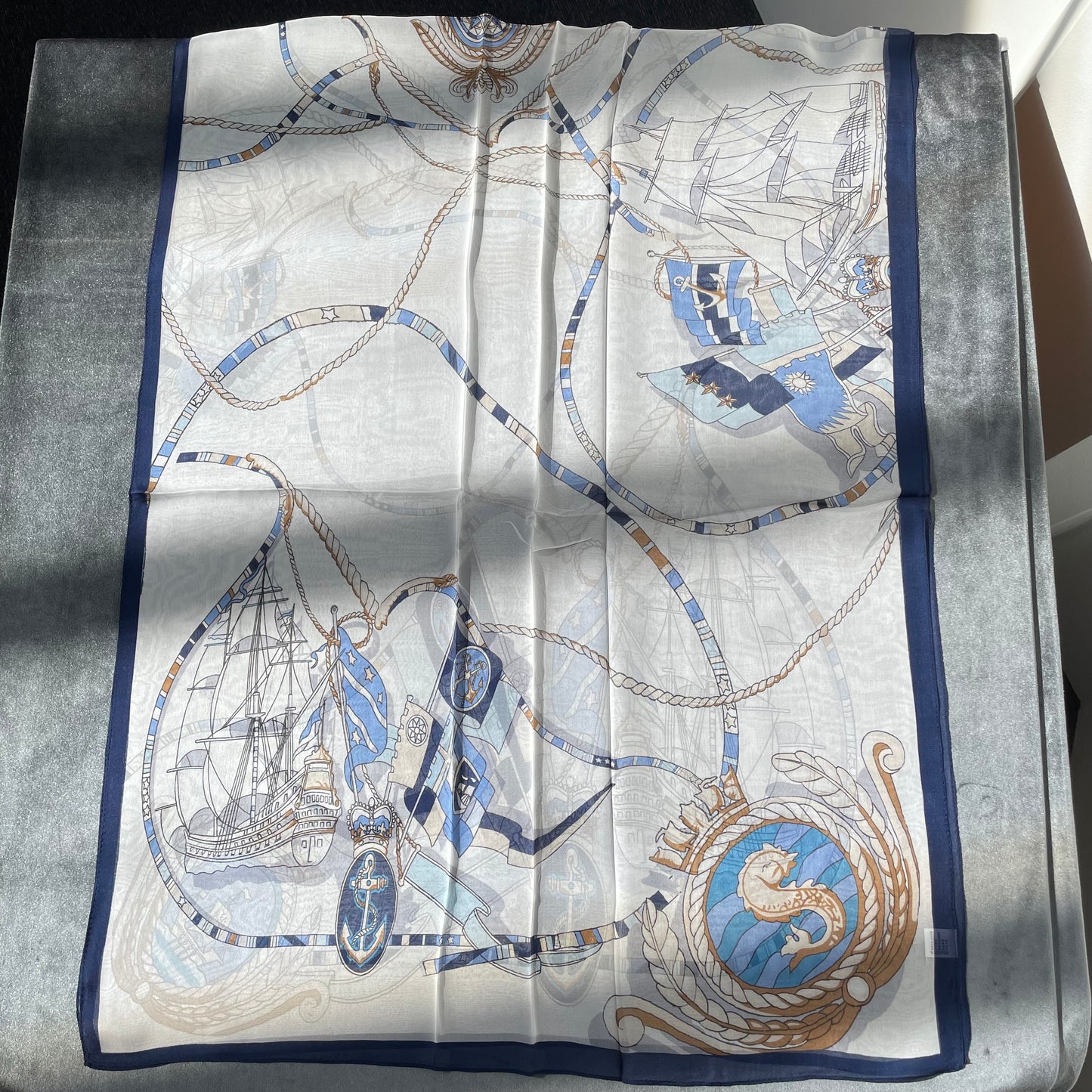 100% Pure Silk Multicolour long Silk Scarf / Headscarf-The Sealing