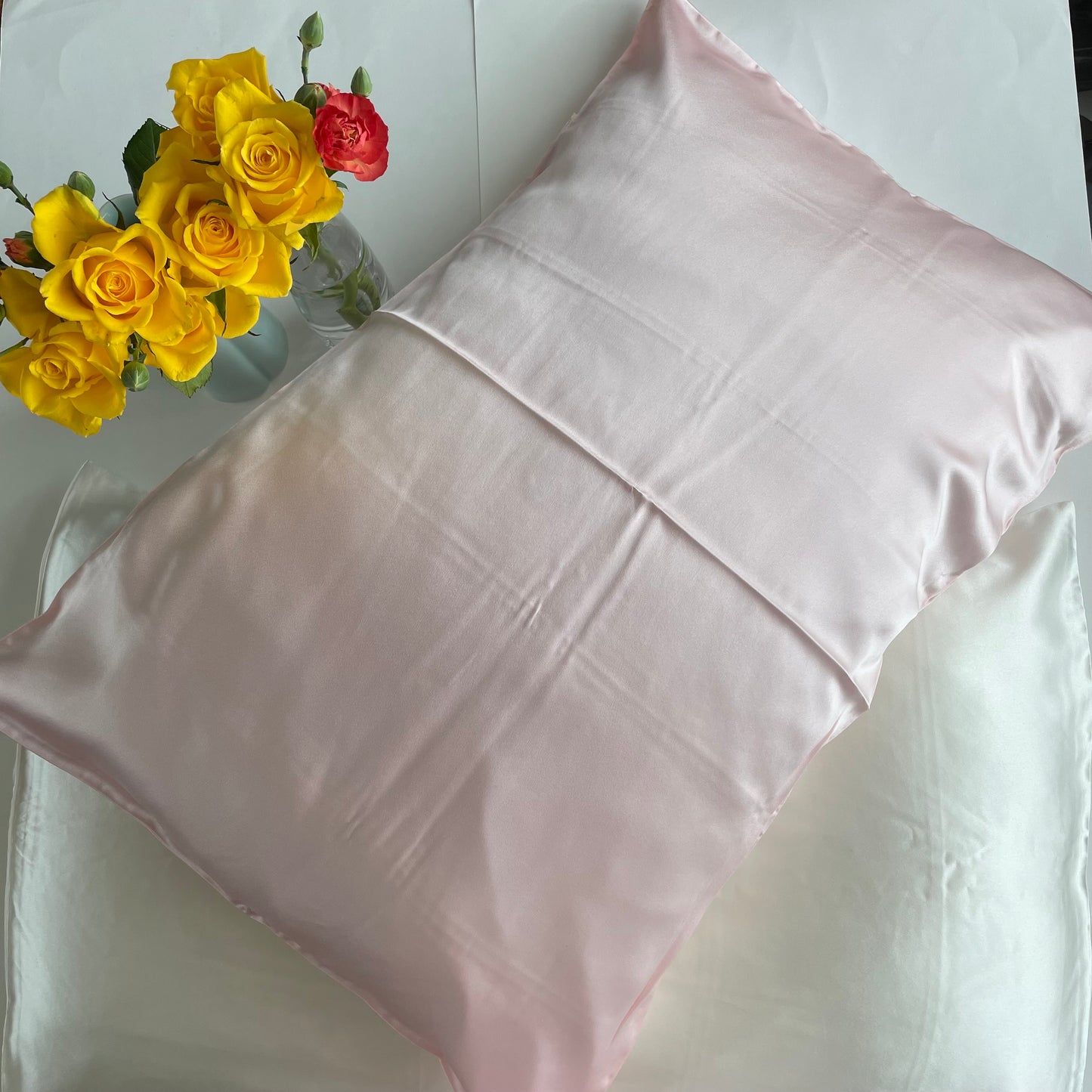 100% Pure Mulberry Silk Pillowcases - 19mm Silk Pillowcases-The Perfect Pink