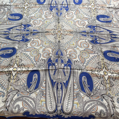 Exquisite Duo-Colour Mulberry 43” Silk Scarf: Hand-Rolled Edge, 6A Grade - The Paisleys