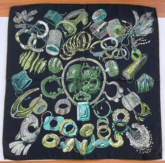30% Silk 70% Wool Dual-Colour Multicolour Large 26” Silk Scarf