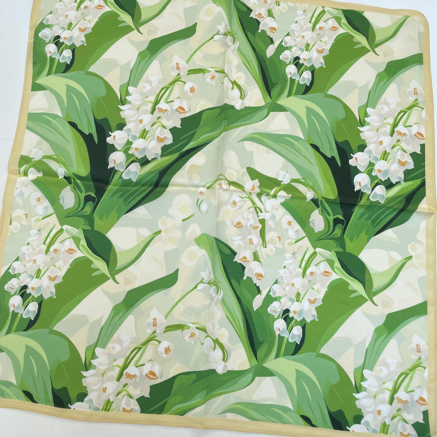100% Pure Silk Multicolor 20" Silk Square Scarf -The Flowers