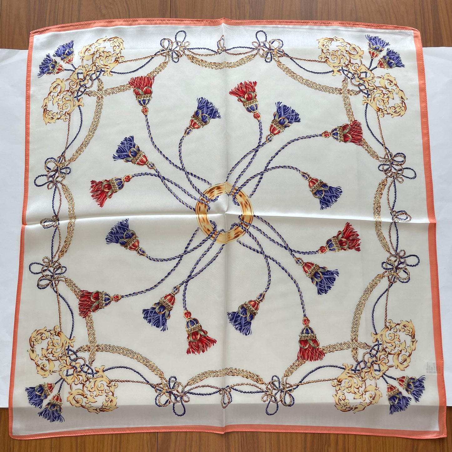 100% Pure Silk Multicolour Large Silk Scarf / Headscarf-The Lines- 26”Silk Scarf / Headscarf