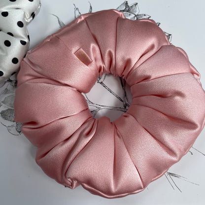 Luxury Oversized Puffy Mulberry Silk Scrunchie | 30 Momme Silk Hair Tie | Premium Silk Hair Accessory Gift for Women
