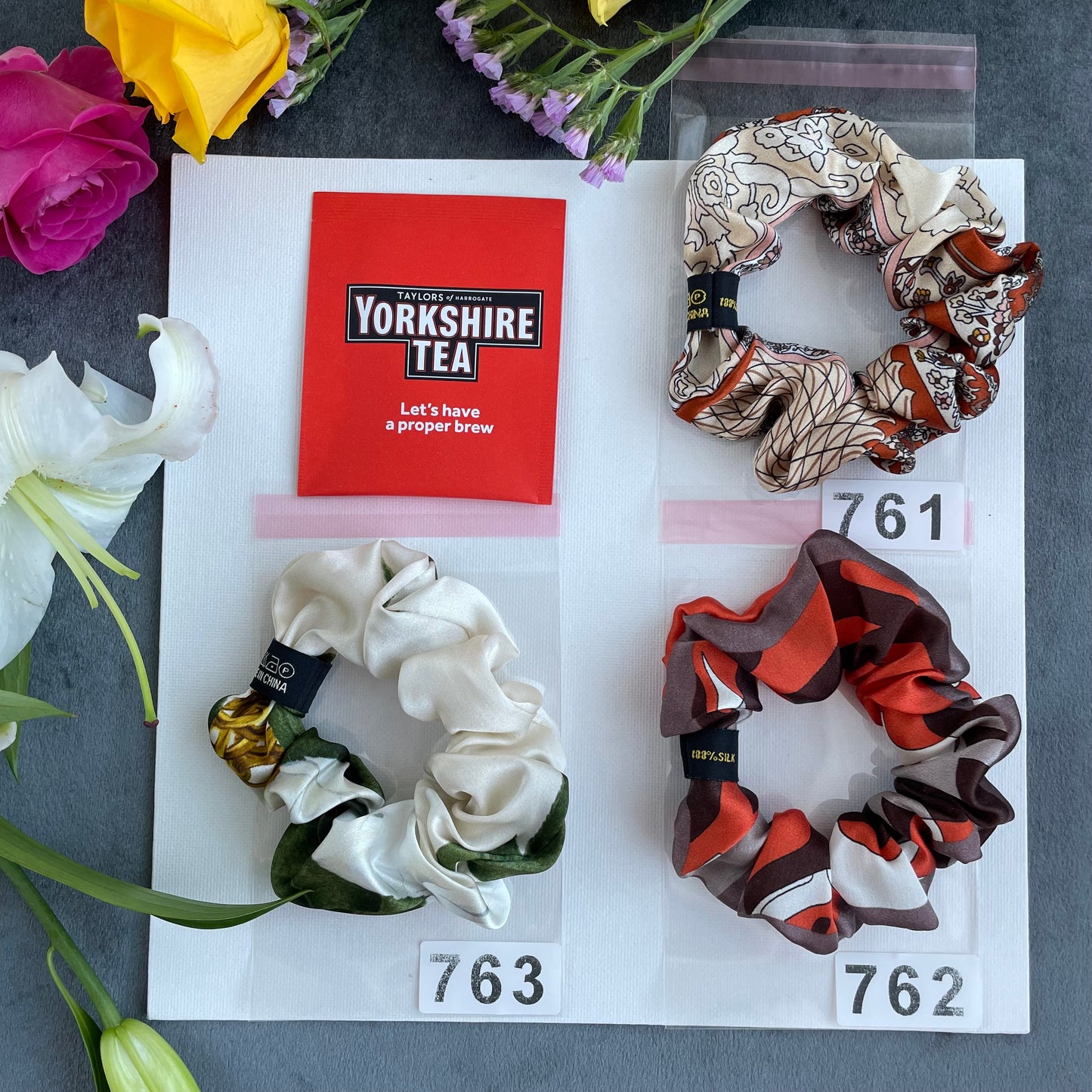 100% Pure Mulberry Silk Small Elastic Hair Scrunchie - Pure Silk Hair Scrunchie/hair Accessory-The Unique One