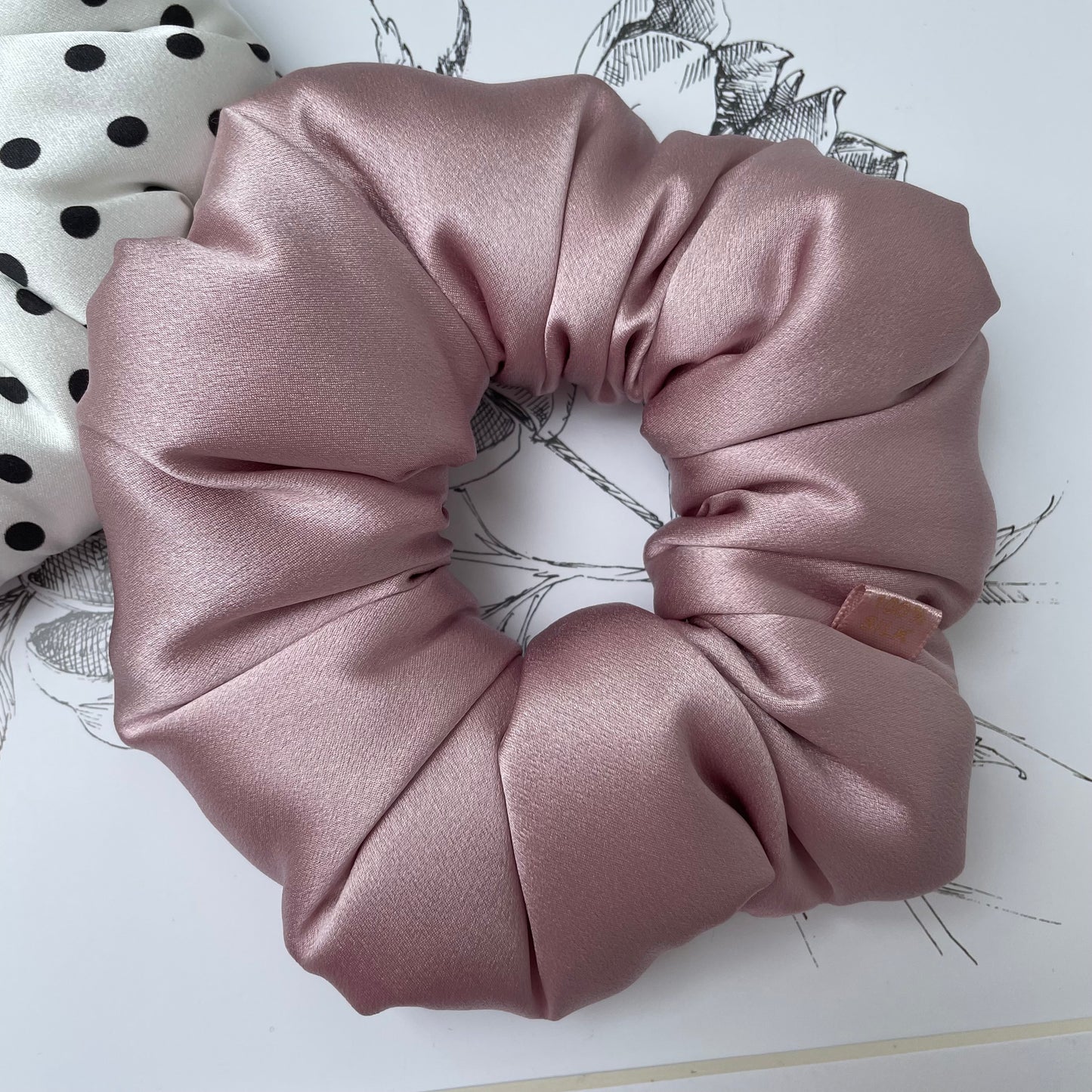 Luxury Oversized Puffy Mulberry Silk Scrunchie | 30 Momme Silk Hair Tie | Premium Silk Hair Accessory Gift for Women