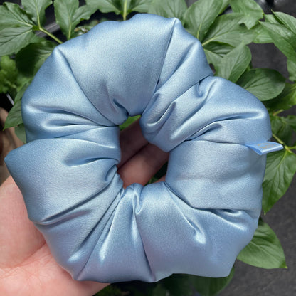 Luxury Oversized Puffy Mulberry Silk Scrunchie | 30 Momme Silk Hair Tie | Premium Silk Hair Accessory Gift for Women