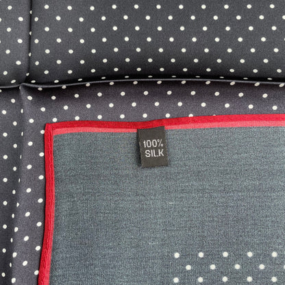 100% Pure Silk Multicolour Small Silk Scarf -The Royal Dots