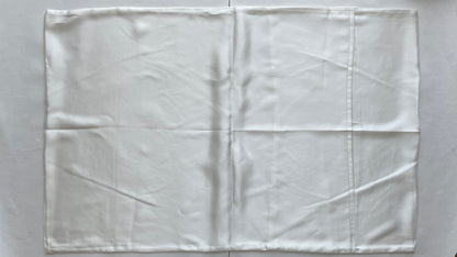 100% Pure Mulberry Silk Pillowcases - 19mm Silk Pillowcases-The White