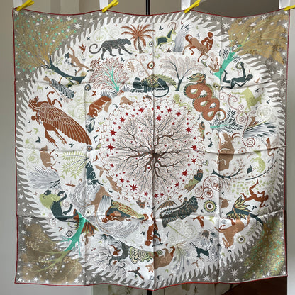 Exquisite Duo-Colour Mulberry 43” Silk Scarf: Hand-Rolled Edge, 6A Grade - The Olympias