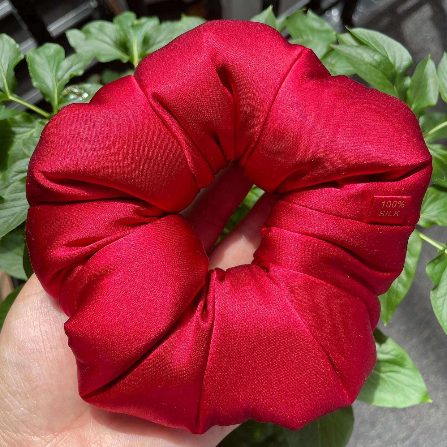 Luxury Oversized Puffy Mulberry Silk Scrunchie | 30 Momme Silk Hair Tie | Premium Silk Hair Accessory Gift for Women