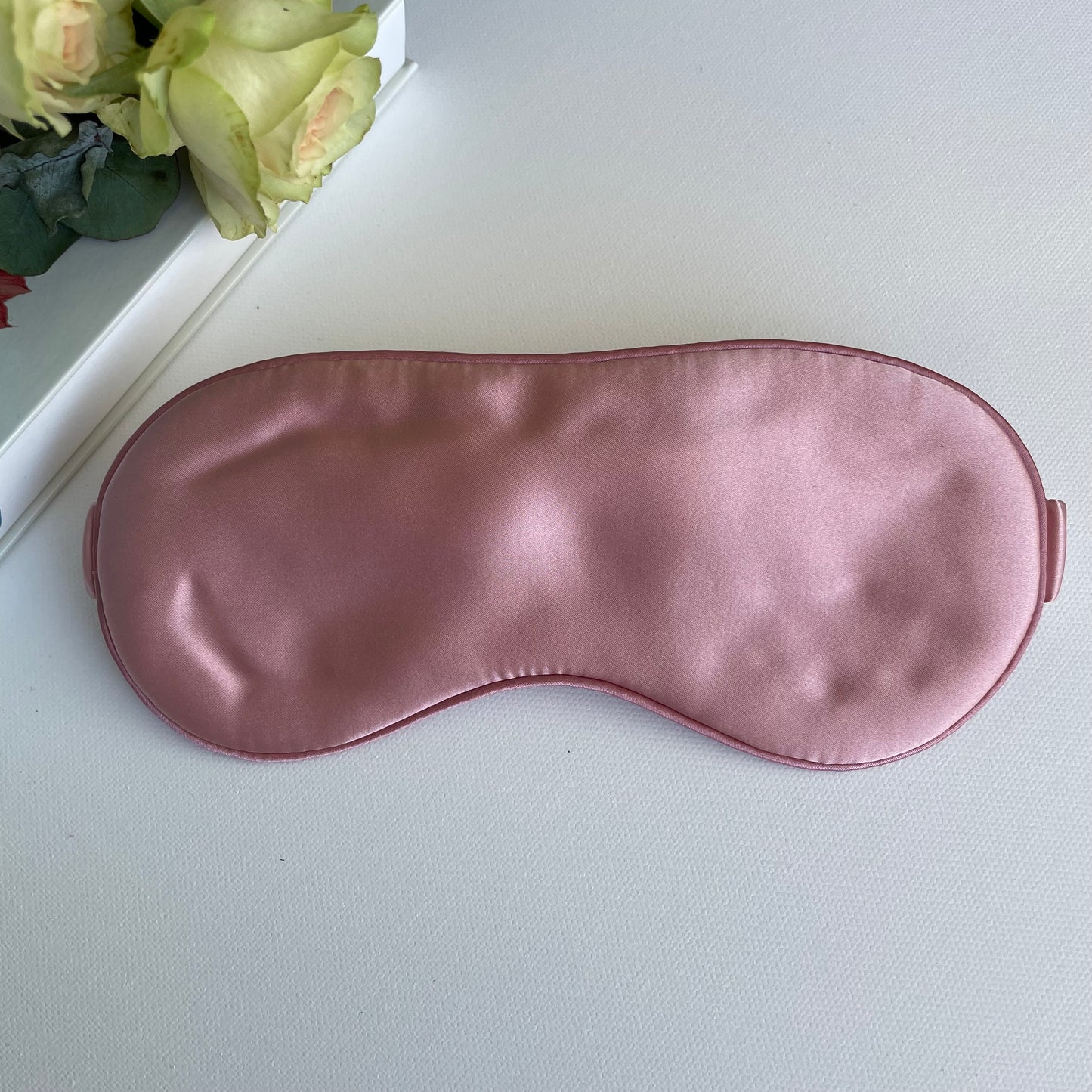 100% Mulberry Silk Ultra Soft Silk Filled Silk Eye Mask - Ideal Silk Sleep Eye Mask-The Pink