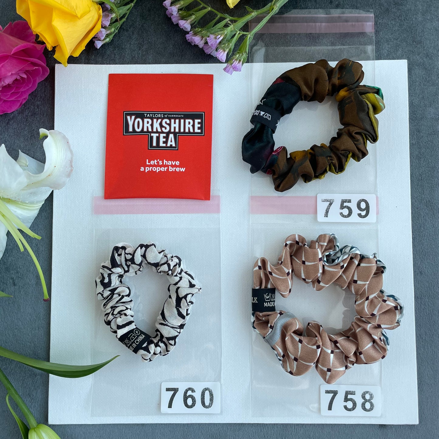 100% Pure Mulberry Silk Small Elastic Hair Scrunchie - Pure Silk Hair Scrunchie/hair Accessory-The Unique One