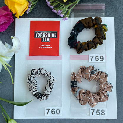 100% Pure Mulberry Silk Small Elastic Hair Scrunchie - Pure Silk Hair Scrunchie/hair Accessory-The Unique One