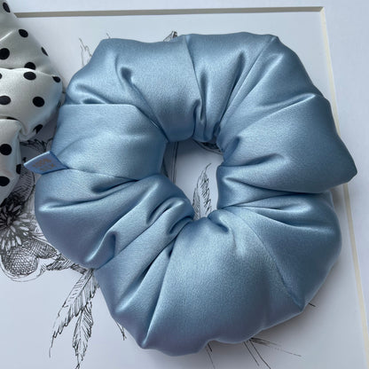 Luxury Oversized Puffy Mulberry Silk Scrunchie | 30 Momme Silk Hair Tie | Premium Silk Hair Accessory Gift for Women