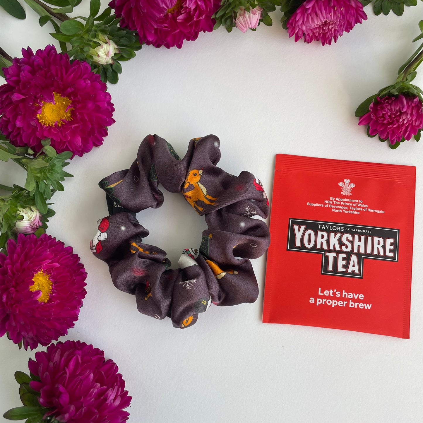 100% Pure Mulberry Silk Small Elastic Hair Scrunchie - Pure Silk Hair Scrunchie/hair Accessory-The Christmas