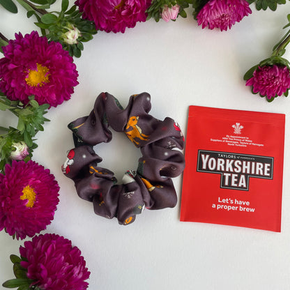 100% Pure Mulberry Silk Small Elastic Hair Scrunchie - Pure Silk Hair Scrunchie/hair Accessory-The Christmas