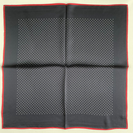 100% Pure Silk Multicolour Small Silk Scarf -The Royal Dots